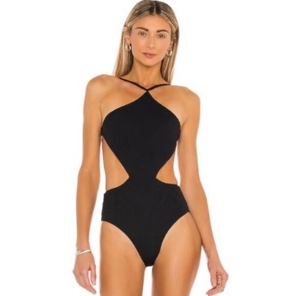FELLA SWIM SABATH ONE-PIECE BLACK WOMEN SWIMSUIT MEDIUM BRAND NEW WITH TAGS - Picture 1 of 6